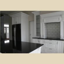 English kitchen door to the pantry