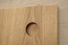 front with round milled handle_detail